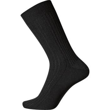 Egtved Egtved Strømper Wool Broadrib Sock Svart ull Str 40/43