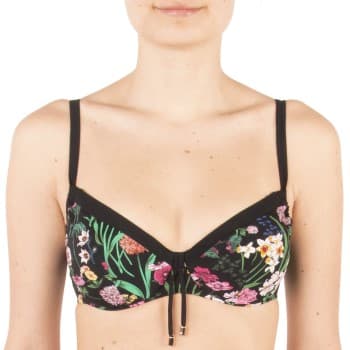 Chantelle Chantelle Flowers Underwire Bikini Bra Svart blomstre D 80 Dame