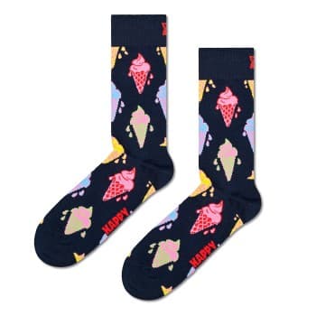 Happy Socks Happy socks Strømper Fun Ice Cream Sock Marine bomull Str 36/40