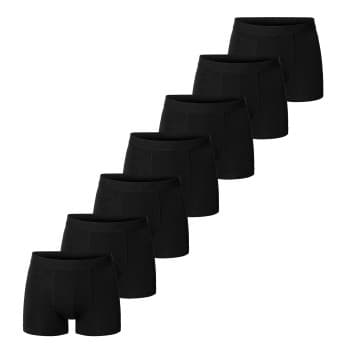 Bread & Boxers Bread and Boxers Organic Cotton Strecth Boxer 7P Svart økologisk bomull Large Herre