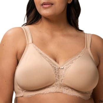 Triumph Triumph BH Modern Lace Cotton Soft Bra Beige D 85 Dame