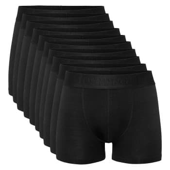 Resteröds Resteröds 10P Bamboo Boxer Brief Svart Large Herre