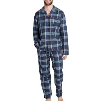 Jockey Jockey Woven Pyjama Blå/Lysblå X-Large Herre