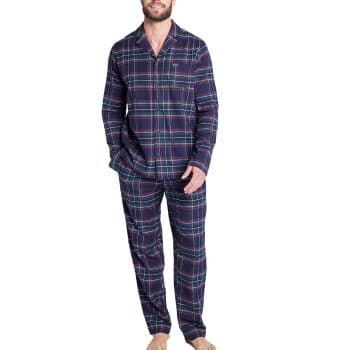 Jockey Jockey Cotton Flannel Pyjama Navy bomull XX-Large Herre