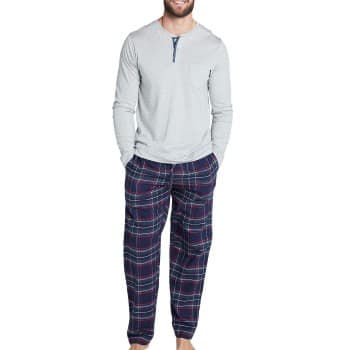 Jockey Pants Flannel Marine Rutete bomull XX-Large Herre