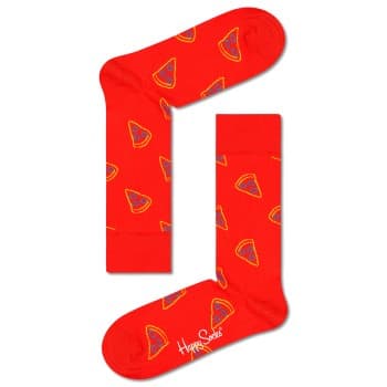 Happy Socks Happy socks Strømper Pizza Slice Sock Rød bomull Str 41/46