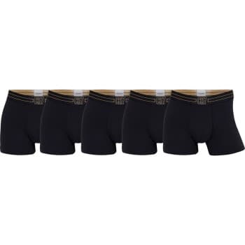 CR7 Cristiano Ronaldo 5P Cotton Trunks Svart/Gull bomull Small Herre