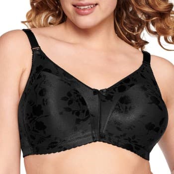 NATURANA BH Heritage Minimizer Soft Bra Floral Svart polyamid D 90 Dame