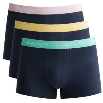 Gant 3P Cotton Jersey Trunks Rosa/Gul bomull Large Herre