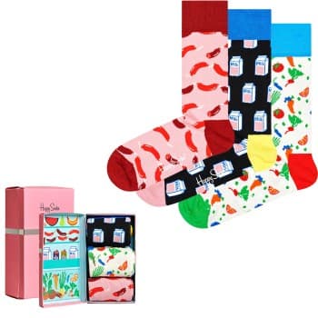 Happy Socks Happy socks Strømper 3P Foodie Socks Gift Box Mixed bomull Str 41/46
