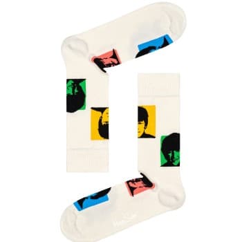 Happy Socks Happy socks Strømper Beatles Silhouettes Sock Hvit bomull Str 41/46