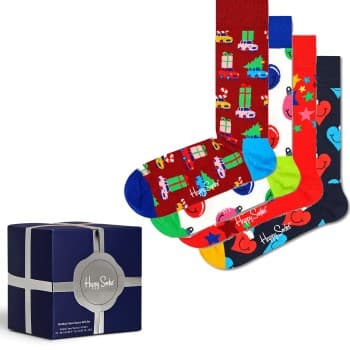 Happy Socks Happy socks Strømper 4P Holiday Vibes Gift Box Mixed bomull Str 36/40