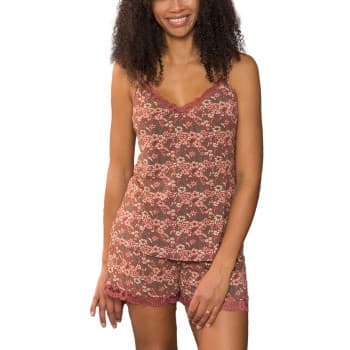 Trofé Trofe Flora Boxer Pyjama Mixed viskose Large Dame