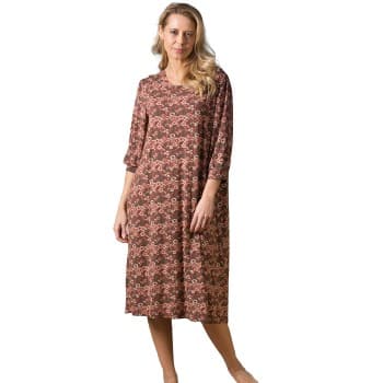 Trofé Trofe Flora Long Sleeve Nightdress Mixed viskose Small Dame