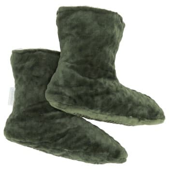 Damella Strømper Jaquard Fleece Slippers Grønn polyester Str 35/37 Dame