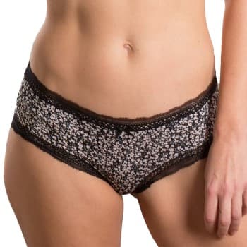 Trofé Trofe Laila Print Hipster Truser Svart Large Dame
