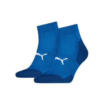 Puma Puma Strømper 2P Sport Cushioned Quarter Socks Blå Str 43/46