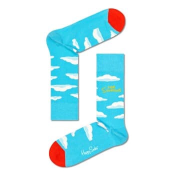 Happy Socks Happy socks Strømper The Simpsons Clouds Sock Lysblå bomull Str 36/40