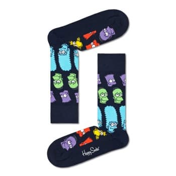 Happy Socks Happy socks Strømper Rainbow Family Sock Mørkblå bomull Str 36/40