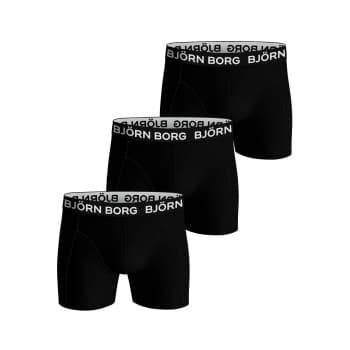 Björn Borg Björn Borg 3P Cotton Stretch Boxer 1721 Svart bomull X-Small Herre