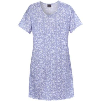 Trofe Sweet Flower Woman Dress Blå Mønster bomull Medium Dame