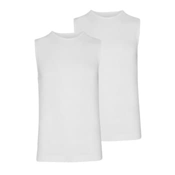 Jockey Jockey 2P Microfiber Athletic Shirt Hvit polyamid XX-Large Herre