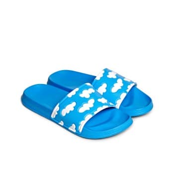 Happy Socks Happy Socks Cloudy Pool Slide Blå Mønster Str 42/43