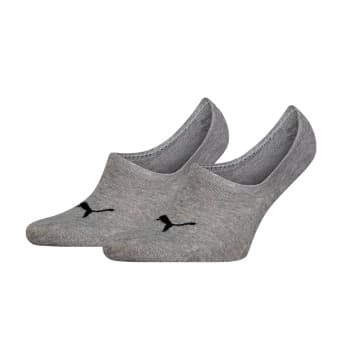 Puma Puma Strømper 2P Unisex Footie High Cut Socks Grå Str 35/38