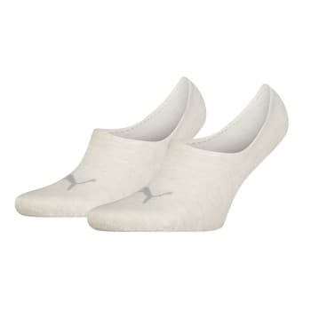 Puma Puma Strømper 2P Unisex Footie High Cut Socks Krem Str 43/46