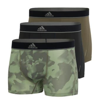 Adidas adidas 3P Sport Trunk Svart/Grønn polyester Small Herre