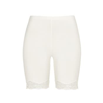 Damella Damella Bamboo Lace Shorts Hvit Bambus Small Dame