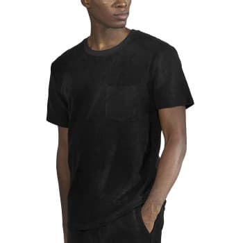Bread and Boxers Terry T-Shirt Svart økologisk bomull X-Large Herre