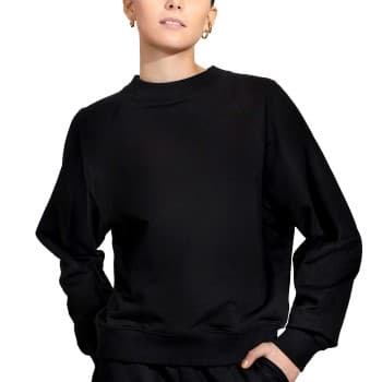 Bread and Boxers Organic Sweatshirt Svart økologisk bomull X-Small Dame