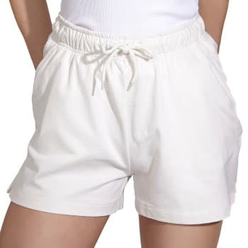 Bread and Boxers Sweatshorts Benhvit økologisk bomull X-Small Dame