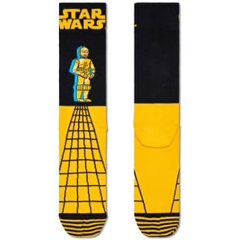 Happy Socks Happy socks Strømper Star Wars C-3PO Sock Svart/Gul bomull Str 41/46
