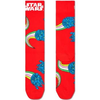Happy socks Strømper Star Wars Millennium Falcon Sock Rød bomull Str 41/46