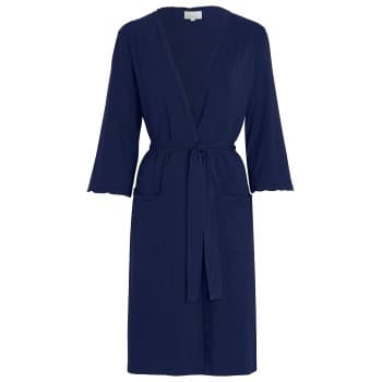 Damella Viscose Plain Wave Robe CL2 Marine Bambus Large Dame