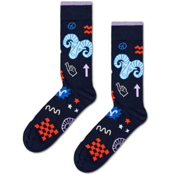 Happy Socks Happy socks Strømper Zodiac Signs Aries Sock Marine mønster Str 41/46
