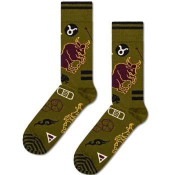 Happy Socks Happy socks Strømper Zodiac Signs Taurus Sock Grønn Mønster Str 36/40