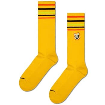 Happy Socks Happy socks Strømper Bear With Me Crew Sock Gul Mønster modal Str 41/46