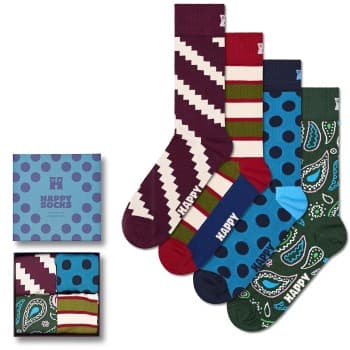 Happy socks Strømper 4P New Vintage Socks Gift Set Mixed bomull Str 41/46