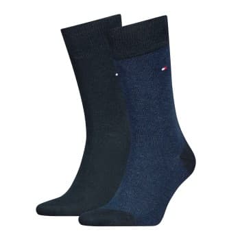 Tommy Hilfiger Tommy Hilfiger Strømper 2P Men Birdeye Sock Marine Str 43/46 Herre