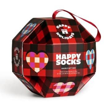 Happy Socks Happy socks Strømper Bauble Sock Gift Set Rød Mønster modal Str 41/46