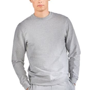 Bread & Boxers Bread and Boxer Sweatshirt Grå økologisk bomull X-Large Herre