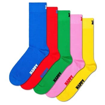 Happy Socks Happy socks Strømper 5P Solid Socks Mixed bomull Str 41/46
