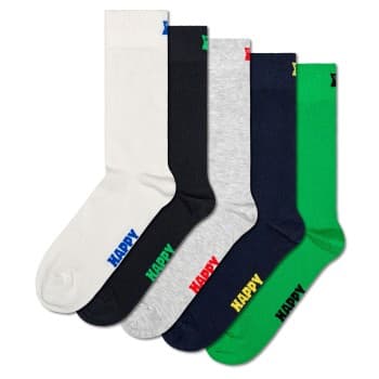 Happy Socks Happy socks Strømper 5P Solid Socks Multi-colour-2 bomull Str 41/46