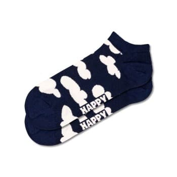 Happy Socks Happy socks Strømper Cloudy Low Sock Marine mønster bomull Str 41/46