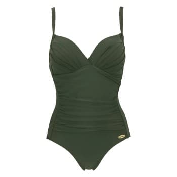 Damella Damella Miranda Swimsuit Mørkgrørnn D/E 48 Dame