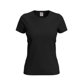 Stedman Comfort-T Crew Neck T-shirt Svart bomull XX-Large Dame