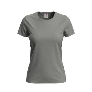 Stedman Stedman Comfort-T Crew Neck T-shirt Grå bomull XX-Large Dame